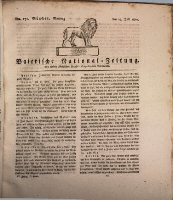 Baierische National-Zeitung Montag 23. Juli 1810