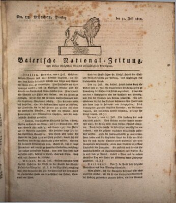 Baierische National-Zeitung Dienstag 31. Juli 1810