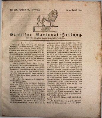 Baierische National-Zeitung Donnerstag 9. August 1810