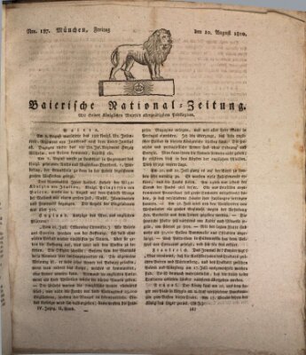 Baierische National-Zeitung Freitag 10. August 1810