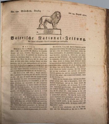 Baierische National-Zeitung Dienstag 14. August 1810