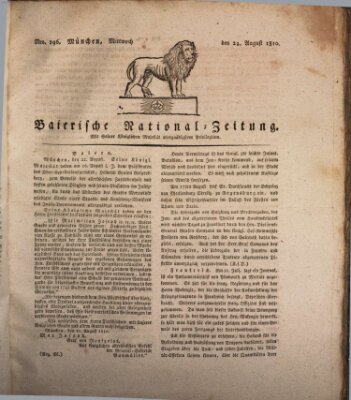 Baierische National-Zeitung Mittwoch 22. August 1810