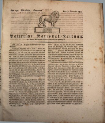 Baierische National-Zeitung Samstag 17. November 1810