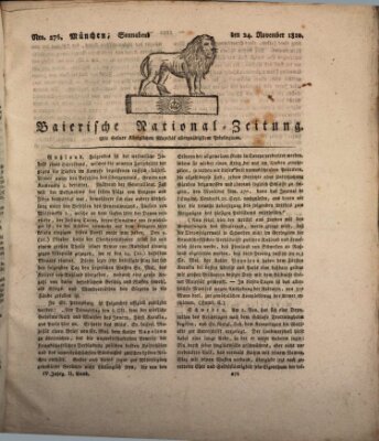 Baierische National-Zeitung Samstag 24. November 1810