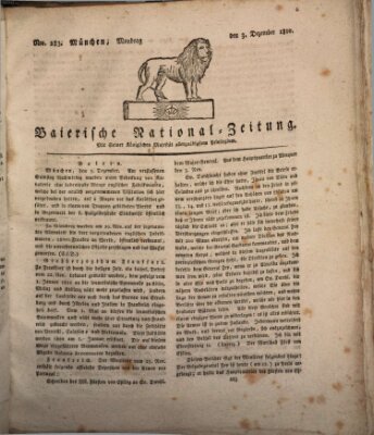 Baierische National-Zeitung Montag 3. Dezember 1810