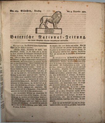 Baierische National-Zeitung Dienstag 4. Dezember 1810