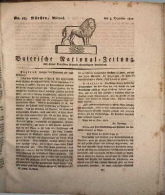 Baierische National-Zeitung Mittwoch 5. Dezember 1810