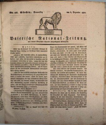 Baierische National-Zeitung Donnerstag 6. Dezember 1810