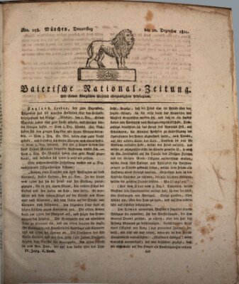 Baierische National-Zeitung Donnerstag 20. Dezember 1810