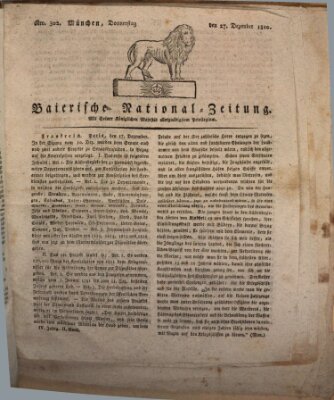 Baierische National-Zeitung Donnerstag 27. Dezember 1810