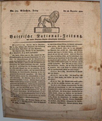 Baierische National-Zeitung Freitag 28. Dezember 1810