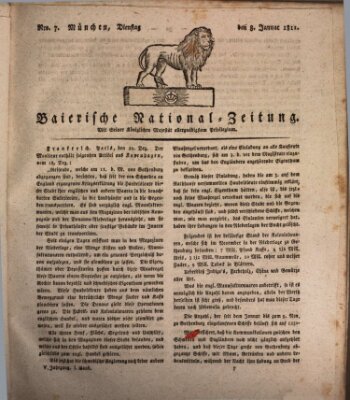 Baierische National-Zeitung Dienstag 8. Januar 1811