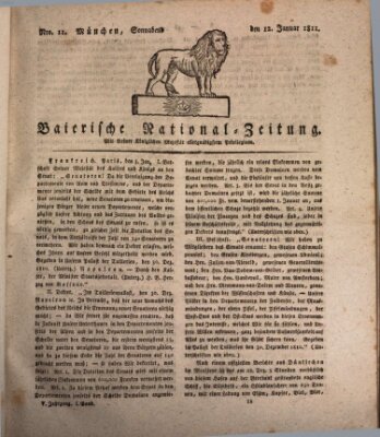 Baierische National-Zeitung Samstag 12. Januar 1811