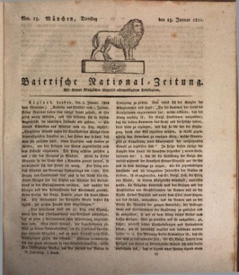 Baierische National-Zeitung Dienstag 15. Januar 1811