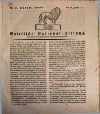 Baierische National-Zeitung Samstag 26. Januar 1811