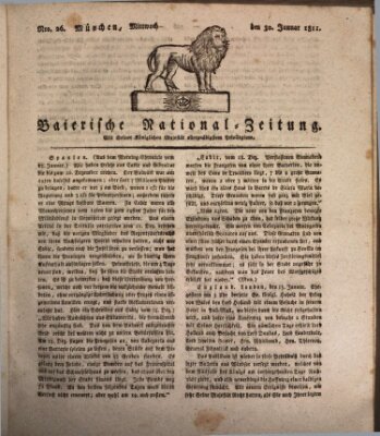 Baierische National-Zeitung Mittwoch 30. Januar 1811