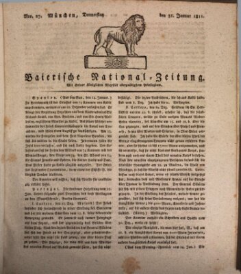 Baierische National-Zeitung Donnerstag 31. Januar 1811