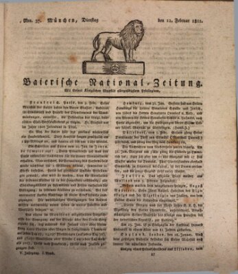 Baierische National-Zeitung Dienstag 12. Februar 1811