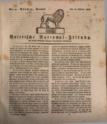 Baierische National-Zeitung Samstag 16. Februar 1811