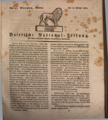 Baierische National-Zeitung Montag 18. Februar 1811