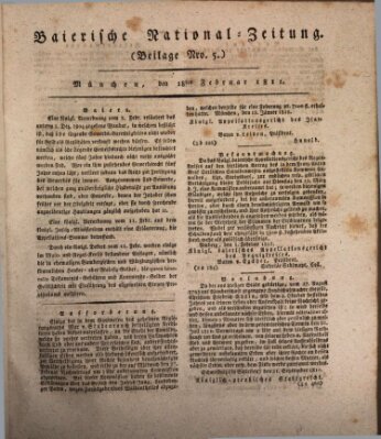 Baierische National-Zeitung Montag 18. Februar 1811