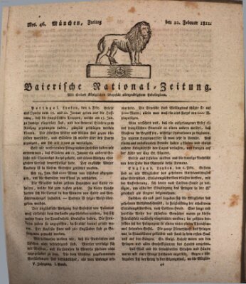 Baierische National-Zeitung Freitag 22. Februar 1811