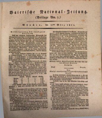 Baierische National-Zeitung Montag 11. März 1811