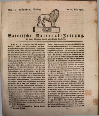 Baierische National-Zeitung Montag 11. März 1811