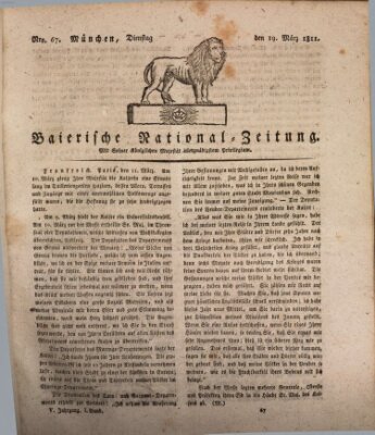 Baierische National-Zeitung Dienstag 19. März 1811