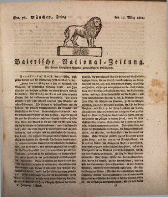 Baierische National-Zeitung Freitag 29. März 1811