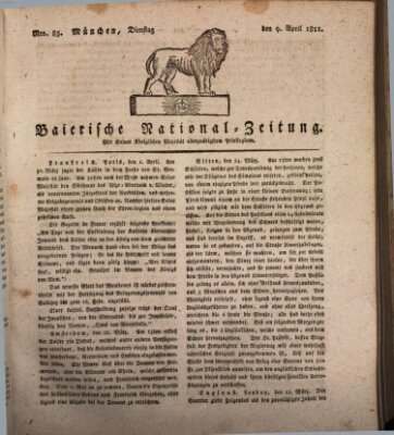 Baierische National-Zeitung Dienstag 9. April 1811