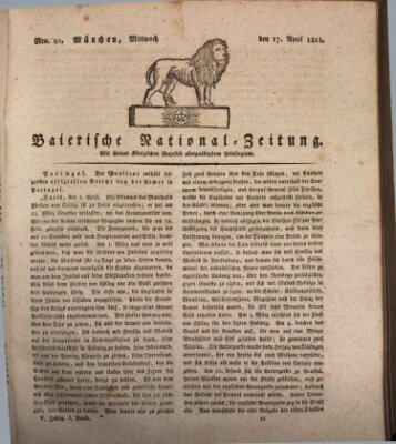 Baierische National-Zeitung Mittwoch 17. April 1811