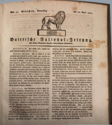 Baierische National-Zeitung Donnerstag 18. April 1811