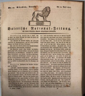 Baierische National-Zeitung Donnerstag 25. April 1811