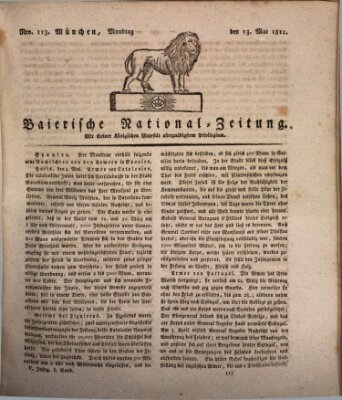 Baierische National-Zeitung Montag 13. Mai 1811