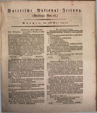 Baierische National-Zeitung Samstag 11. Mai 1811