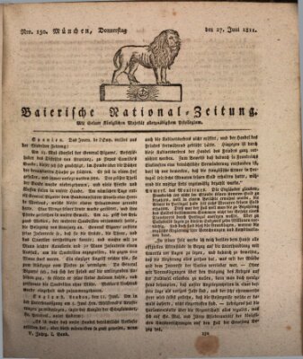 Baierische National-Zeitung Donnerstag 27. Juni 1811