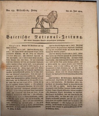 Baierische National-Zeitung Freitag 26. Juli 1811