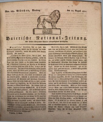 Baierische National-Zeitung Montag 12. August 1811