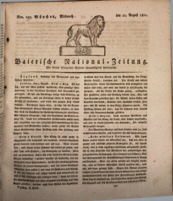 Baierische National-Zeitung Mittwoch 21. August 1811