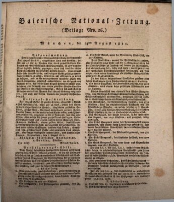 Baierische National-Zeitung Samstag 24. August 1811