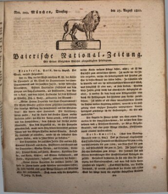 Baierische National-Zeitung Dienstag 27. August 1811