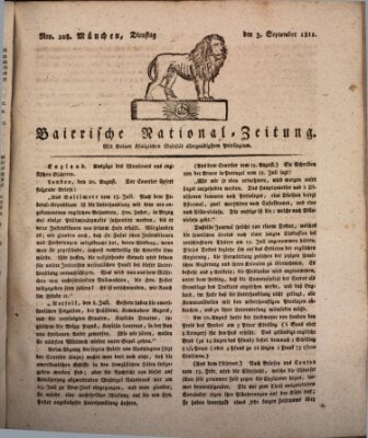 Baierische National-Zeitung Dienstag 3. September 1811