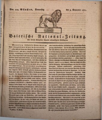 Baierische National-Zeitung Donnerstag 5. September 1811