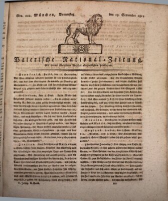 Baierische National-Zeitung Donnerstag 19. September 1811