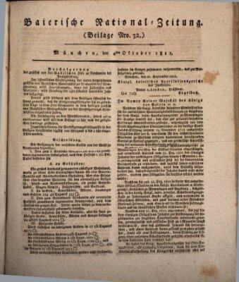 Baierische National-Zeitung Freitag 4. Oktober 1811