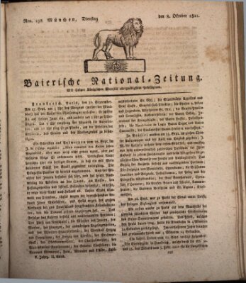 Baierische National-Zeitung Dienstag 8. Oktober 1811