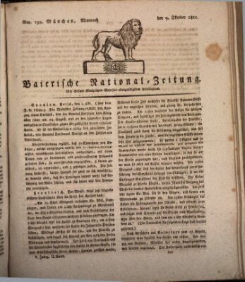 Baierische National-Zeitung Mittwoch 9. Oktober 1811