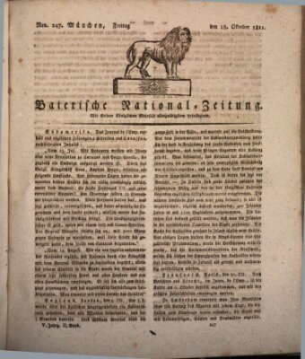 Baierische National-Zeitung Freitag 18. Oktober 1811