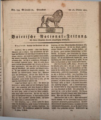 Baierische National-Zeitung Samstag 26. Oktober 1811